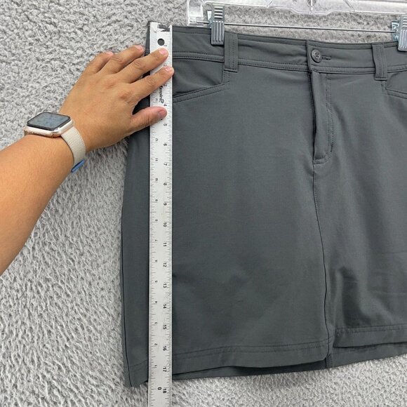 Eddie Bauer Womens Skort Skirt Size 10 Gray Pockets Athletic Travel Pickle Ball - Picture 6 of 13